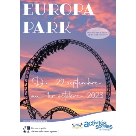 Europa park du 29 septembre au 1er octobre