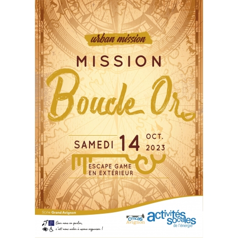 Escape Game Mission Boucle Or samedi 14 octobre Fontaine de Vaucluse