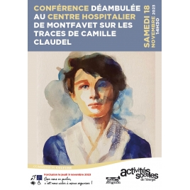 Conférence déambulée sur les trace de Camille Claudel - samedi 18 novembre