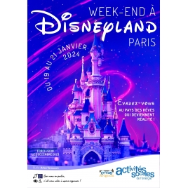 Week End à Disneyland Paris du 19 au 21 janvier 2024