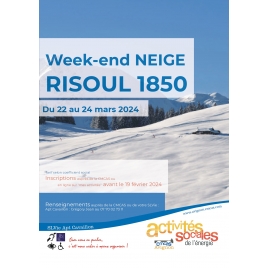 WEEK-END SKI  RISOUL / SLVie ARLES TARASCON