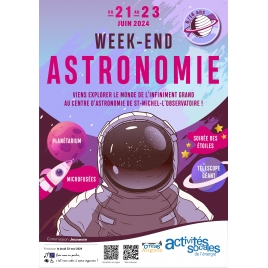Week-end astronomie - 21 au 23 juin 2024