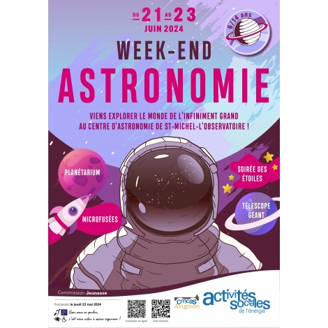 Week-end astronomie - 21 au 23 juin 2024