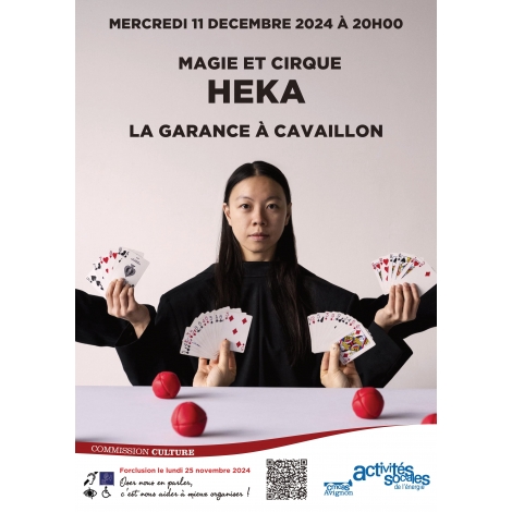 Spectacle cirque et magie HEKA - mercredi 11 décembre 2024