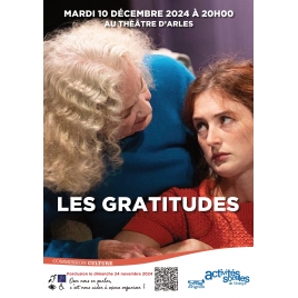 Théâtre Les gratitudes - mardi 10 décembre 2024